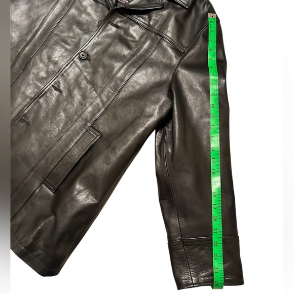 MJULIAN Vintage Black Four Button Leather Jacket - Picture 6 of 6